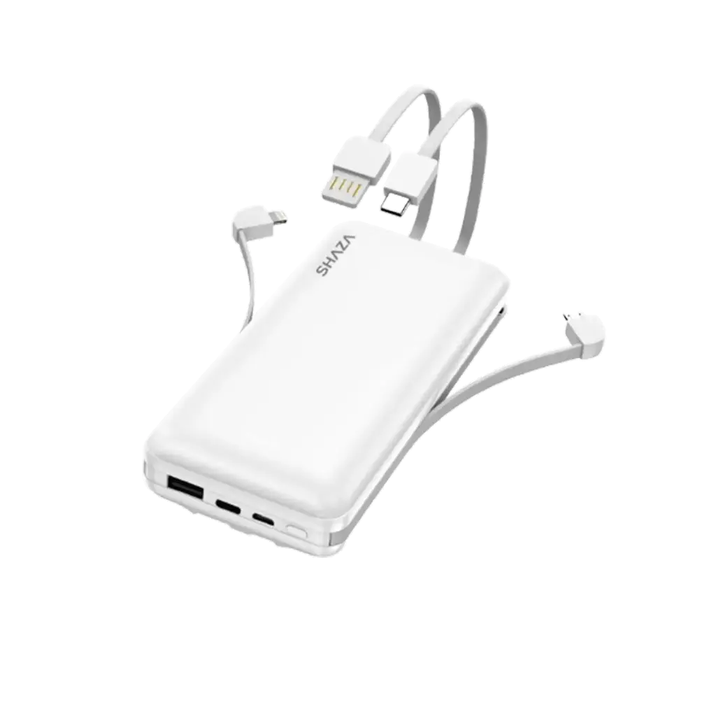 SHAZA 4IN1 POWERBANK 20000 MAH WHITE